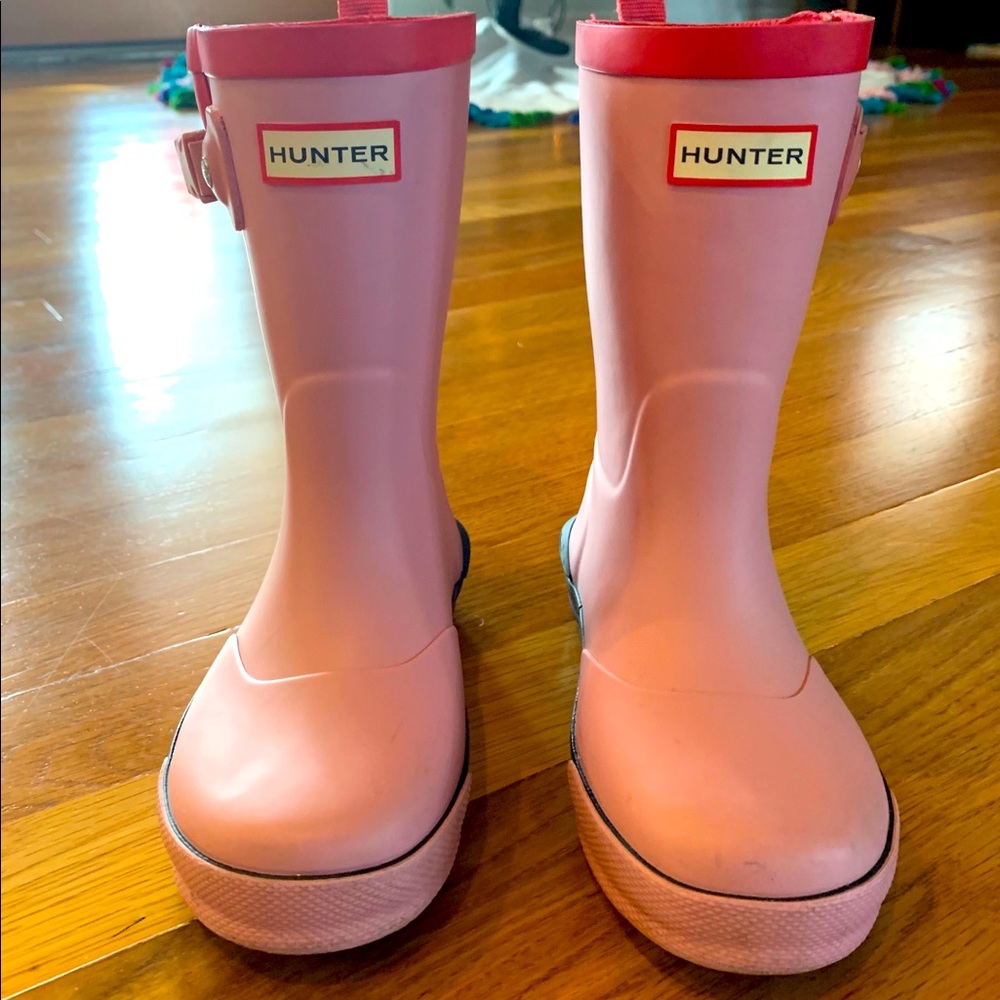 EUC Pink Hunter Boots (Toddler)